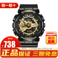 卡西欧（CASIO）g-shock手表男经典黑金时尚双显多功能防水防震运动电子表送男友 黑金-GA-110GB-1A