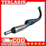 HITAM Rx king racing exhaust under 3v3 black hubcap gaspol racing