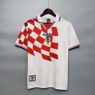 Croatia 1998 Home Away Retro Soccer Jersey SUKER #9  Football Shirts