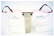 【angel精品眼鏡】┌∵☆HARUKA☆ ┐經典款B-TITAN鈦無邊時尚鏡架H3424*粉紅~下標服務詳看關於我