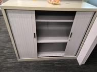 鋼柜 3層捲門文件櫃 書柜 移動層板 可放戶外 w120x104x46cm low outdoor steel storage file office cabinet 大量鋼文件櫃