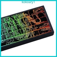 KOKO Side Print Backlit Keycaps Chinese Loong Theme for 68 67 65 61 60 Mechanical Keyboards 74Key Ke