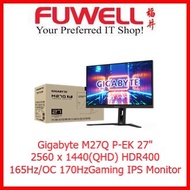 Gigabyte M27Q P-EK Gaming Monitor 2560 x 1440(QHD) 165Hz/OC 170Hz HDR400 / IPS / KVM USB-C (Promo End 11 Sept 2022)