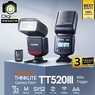 Godox Flash TT520III พร้อม Trigger Manual (ใส่ Sony ได้บางรุ่น ) - รับประกันศูนย์ Godox Thailand 3ป