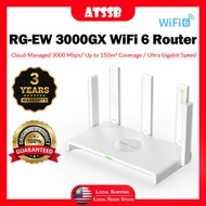 ATSSB RG-EW3000GX WiFi 6 Router Dual-WAN Gigabit Router High Speed Dual Band 2.4GHz + 5Ghz Wireless 