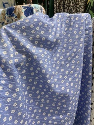 Kain katun keringkel motif - Kain bahan crinkle lembut premium - kain cotton meteran - lq | Hrg 05 m