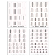 Sticker dặm ombre móng kiểu Pháp – Miếng dán tạo viền sọc & bán nguyệt hỗ trợ dặm fen nail chuyên ng