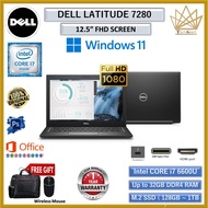 DELL LATITUDE 7280 CORE i7 (6th GEN) 12.5" FHD / UPTO 16GB DDR4 / 1TB M.2 SSD / HDMI / 12.5" FULL HD