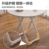 🚢Household Small Apartment Folding Dining Table round Table Balcony Occasional Table and Chair Rental House Rental Net R