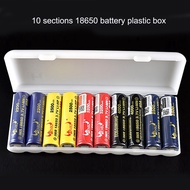 1PC Transparent 10X18650 Battery Holder Case Organizer Container 18650 Storage Box Holder Hard Case Cover Battery Holder