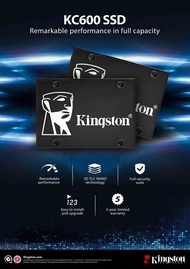 Kingston KC600 512GB 2.5 SATA SSD Hardware-based self-encrypting drive with 3D TLC NAND (SKC600/512G)