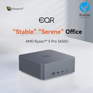 Beelink EQR5 AMD Ryzen 5 PRO 5650U Mini PC SO-DIMM DDR4 M.2 2280 SSD WiFi6 BT5.2  Dual LAN Dual Disp