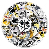 50Pcs Fourth Wing Stickers For Water Bottles Laptops Phone Cases Guitars Computers Helmet Skateboard