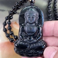 天然翡翠，墨翠大日如來