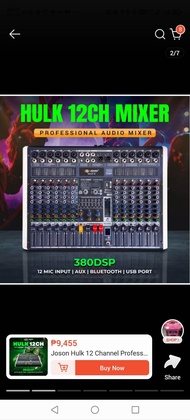 JOSON HULK 12 CHANNEL MIXER