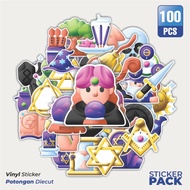 Super SAVING 100 PCS 100 PCS 100 PCS Mystic 3D Stickers Creative Cute DecorativeDesigns for Notebook