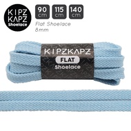 KIPZKAPZ FS7 Blue Powder 90cm 115cm 140cm - Flat Shoelaces Flat Shoelaces 8mm