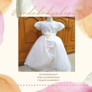 [Makassar] White Dress 4 years - 8 years BUNDABABYSHOP25