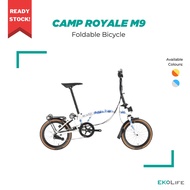 Camp ROYALE 9 Speed Foldable Tri-Fold Bicycle 16 inch | M Bar | Foldie Folding Bike | Singapore | Mobot | SG Ready Stock