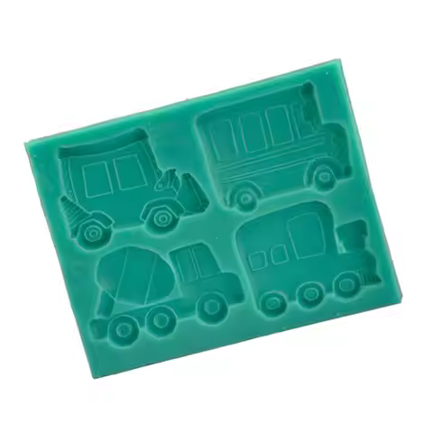 1Pcs Creative Vehicle Silicone Baking Mold for Homemade Cake Bread Chocolate Soap Making Easy Clean 