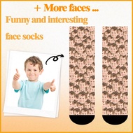 1 Pair Of Children Aged 1-16, And Average Size Of Adults, Head Customized Socks, Face Socks. Persona