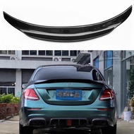For Mercedes Benz E Class W213 E200 E300 E400 E550  2017-2020 Carbon Fiber Car Spoiler Black Color S