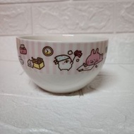 卡娜赫拉 一番賞 陶瓷碗 粉色 兔兔 p助 大碗 泡麵碗