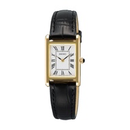 Seiko Conceptual Quartz Analogue Black Leather Strap Women Watch SWR108P1