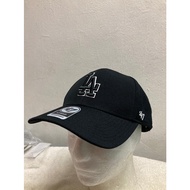 47 MVP La Dodgers Outline Black Cap