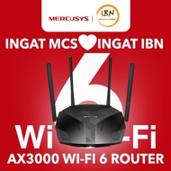 Mercusys AX3000  Dual Band Gigabit Wireless WiFi 6 Router With VPN & Access Point MR80X ( By TP-Link