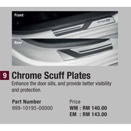 Bezza Perodua Chrome Scuff Plate