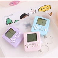 GANTUNGAN Gimbot Mini Keychain Box Console Game Old School Tetris Gamebot
