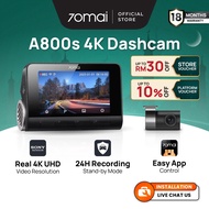 70mai A800s 4K Dash Cam Dual Vision Car Recorder with GPS ADAS