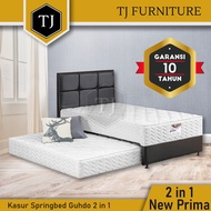Guhdo Springbed New Prima 2 in 1 / Kasur Spring Bed 2in1 Sorong Full Set Sandaran Original