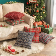 Christmas Throw Covers, Decorative Outdoor Farmhouse Buffalo Plaid Plad Pillow Shams Cases Slipcovers Cover