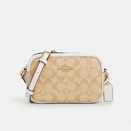 กระเป๋าสะพายข้าง กระเป๋ากล้อง สตรี Jamie 21 ใน Signature Jacquard พร้อมซิปปิด CQ874 IMDQC