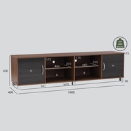 DENVER 6 Feet TV Cabinet-Walnut
