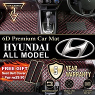 Top Carpet [ HYUNDAI LIVE ] 6D PU Leather Carpet For GRAND STAREX, ELANTRA, i10, SONATA, ACCENT