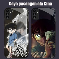 DK-60 Detective Conan Casing GLASS soft frame black Samsung A34 A24 A05S S21 M15 A25 A35 FE A04S A15