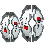 Xuming ดิสก์คลุมเครื่องวัดความกว้างเบรค4ชิ้นด้านหน้าด้านหลังสำหรับ Audi A4 A6 S Line