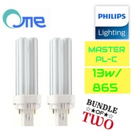 [Bundle of 2] Philips-Master PL-C 2P 13w G24d 865 Daylight | 827 Warm White | 840 Cool White