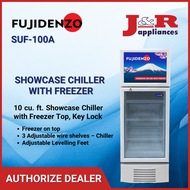 SUF-100A 10 cu. ft. Showcase Chiller with Freezer Top, Key Lock