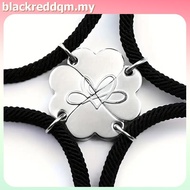 BLDQM Four-leaf Clover Magnetic Best Friendship Bracelets For 4pcs Women Men Magnet Heart Best Frien