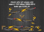 STIKER STRIPING DECAL SUPRA X 125 TH 2006-2012 WAVE