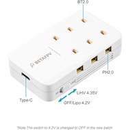 BETAFPV 6 Ports 1S LiHV Battery Charger Board Portable Type-C Charger 4.35V 1A 1S LiHV Charger for R