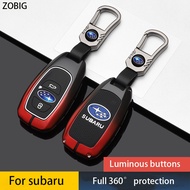 ZOBIG for Subaru Key Fob Cover Car Key Case Shell with Keychain fit Forester CrossTrek Outback WRX Ascent BRZ Impreza Legacy