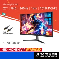PRISM+ X270 27'' 240Hz 1ms Curved Adaptive-Sync Gaming Monitor [1920 x 1080]
