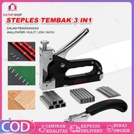 Stapler Gun 3 In 1 Stapler Gun Tacker 4 - 14 Mm Stapler Hekter Heavy Duty Tools
