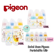 Pigeon Peristaltic Nipple Milk bottle Round Thread BPA Free 50ml, 120 ml, 240 ml / Pigeon Screw Nipp