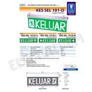 KELIP KES SEL 101-D Flashing Recessed/Hanging DOUBLE SIDED LED Keluar Sign  101D (Sirim Bomba Approv